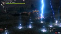 Behemoth will place numerous blue markers in front of itself before unleashing a Lightning Storm.