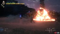 Finally, Choco Meteor and Meteorain cast meteors onto the ground where a shockwave will shoot out around the impact site.