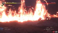 Incinerate will only hit in front of the boss, so you can go behind him to avoid it.