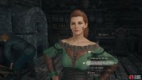 You can speak with the barkeep, Maeve, to spend money at the Tub & Crown.