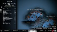The location of the Dawnbloom Flower in the southwest of The Forbidden Sands, Alfheim.