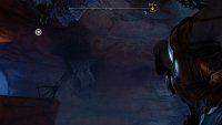 From the top of the wall that you climbed, turn to see the grapple point that you can use to reach the legendary chest.
