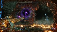 The boss will use different attacks when you’re in melee, so you need to dodge out of the radius on time.