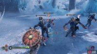 The counterattack that you use will either inflict stun damage and stagger enemies (R1), or knock them down (R2)