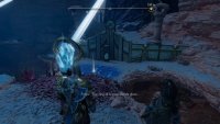 You can read the Lore Marker once both pedestals have light crystals in them.
