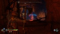 Throw the Leviathan Axe at the twilight stone to destroy the hive wall.