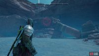 Make your way to the western edge of The Forbidden Sands in Alfheim and search near another Nornir Chest to find the telltale graffiti,