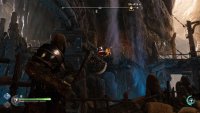 You can hit the red pot in the nearby pit