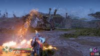Be mindful of the splash damage from the fireballs