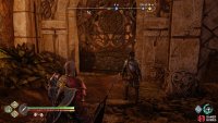 Look for this gate and go through it