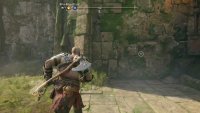 Climb this wall here to get to the platforms