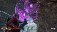 Use Sigils to burn the vines covering the opposing ledge