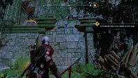Climb up the wall next to the Celestial Altar