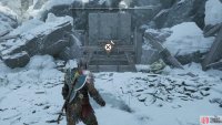 Defeat the Remnants of Asgard, then use the Blades of Chaos to smash a barrier.