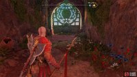 Go though this gate at the end to arrive in the Wishing Well