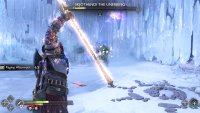 Throughout the fight, Skjothendi will bombard you with ranged projectiles.