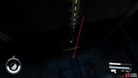 Drop the elevator to the floor below and open the door.