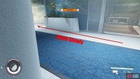 Walk as carefully and slowly as you can until you get past the elevator.