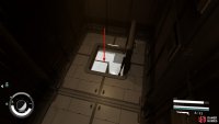 Drop onto the pipes, and through the vent hole into the toilets.