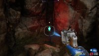 the third device in a crevice on the ground.