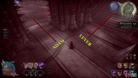 Before you can fight Adam, you’ll need to use the nearby lever.