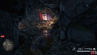 Once into the cave you will find the Resistance’s Pistol Workbench.