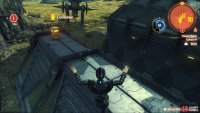 Leap over the railing to reach this rooftop
