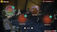 There are  four new quests you can pick up, but you need to obtain the Info Fragments first, then Discuss them.
