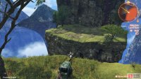 Simply approach a zip-line that’s going down and you’ll automatically slide on it.