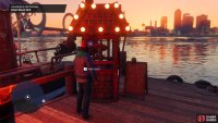 Travel to the end of the pier and take your ticket to ride the ferry to the island.