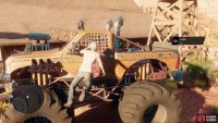 Just kill the Panteros nearby, steal it, and return to JimRobs to ensure you have a monster truck - an ideal weapon for crushing vehicles.