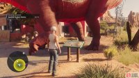 the third sign can be found in front of a red sauropod near the “Kavanagh County Rock Shop”,