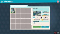 Here you can access all your saved Sanboxes