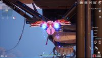 From here, you must glide to the nearby circular platform.