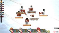 start the battle with Randy’s Crash Bomb to blind the other enemies