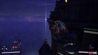 It’s on a gargoyle near the top of Cobblepot Steel
