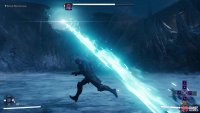 Every time you deplete one third of Mecha Freeze’s health bar he’ll seek safety on high ground, harassing you with ranged attacks.