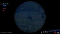 shoot the barrel on the left, Smart !Bomb the middle, and sniper the right robots here