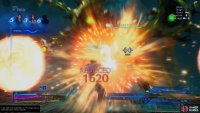 Cluster Sphere shoots three orbs in a fork