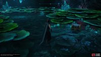 Search to your right as soon as you enter the Lake to find the !Life Materia
