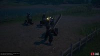 Run between the third and fourth sniper rifles to grind kill points