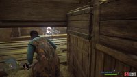 then climb up and pull the crate out to reach the second