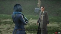 Head to the Quidditch pitch and talk to Imelda,