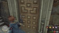 Fly to the tower to unlock the door to the Headmaster’s Office using Level II Alohomora if you don’t have the password.