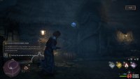 Use the Revelio spell to reveal the location of the pumpkin containing Jackdaw’s head, highlighted here in blue.