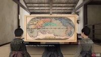 You will have a country pointed out on the globe