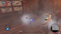 He can grab and throw you at the end of a combo once he powers up