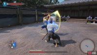 Dodging to the side, then attacking is the best option