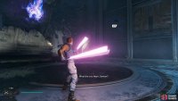 Take out the crack in the wall first to reveal a new orb power station that opens a hidden door.