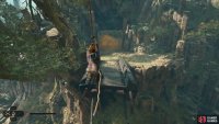 and leap across the bridge to reach the entrance.